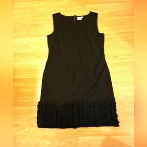 Cleo size ten petite little black dress with ruffled bottom that is soooo cute